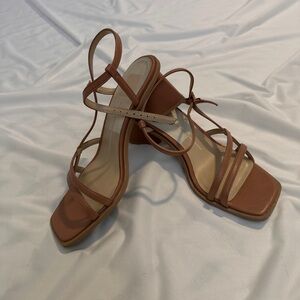 Dolce Vita Tan Strappy Heels 6.5